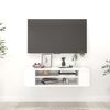 vidaXL Hanging TV Cabinet White 100x30x26.5 cm Engineered Wood