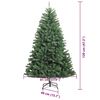 vidaXL Artificial Hinged Christmas Tree Green 120 cm PVC and Metal