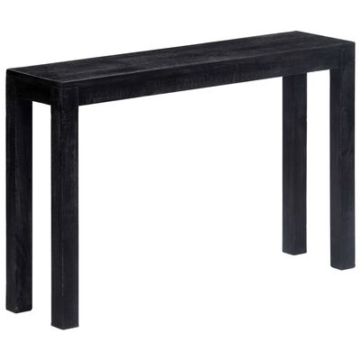 vidaXL Console Table Black 118x30x76 cm Solid Mango Wood