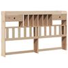 vidaXL Bookcase Bed without Mattress 180x200 cm Super King Solid Wood Pine