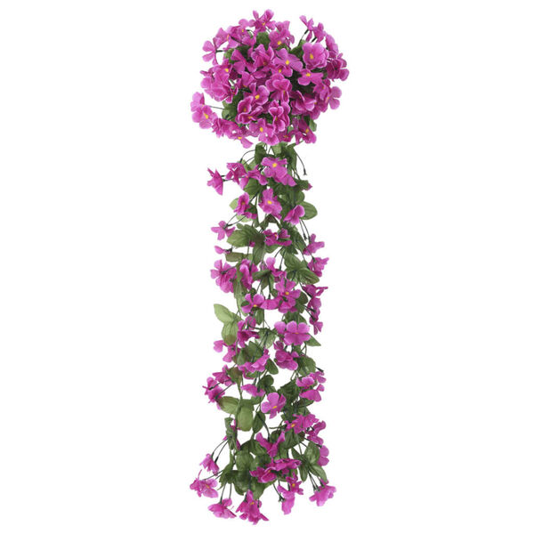 vidaXL Christmas Flower Garlands 3 pcs Light Purple 85 cm