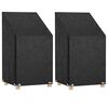 vidaXL Garden Chair Covers 2 pcs 8 Eyelets 65x65x80/120 cm Polyethylene