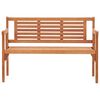 vidaXL Foldable Garden Bench 120 cm Solid Eucalyptus Wood