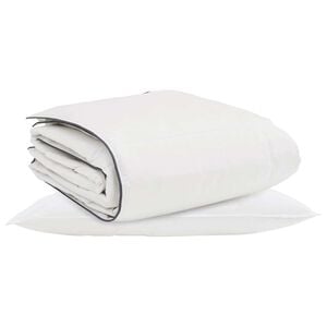 vidaXL Winter Duvet with Pillow 2 pcs White Down Feather