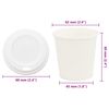 vidaXL Paper Coffee Cups with Lids 1000 pcs 4oz 100ml