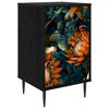 vidaXL Bedside Cabinet LOCHEM Black Oak 36 x 33 x 61 cm