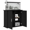 vidaXL Aquarium Stand Black Oak 81x36x73 cm Engineered Wood