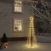 vidaXL Christmas Tree with Spike Warm White 108 LEDs 180 cm