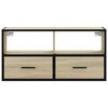 vidaXL TV Cabinet Sonoma Oak 80x31x39.5 cm Engineered Wood and Metal