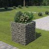 vidaXL Gabion Raised Bed Galvanised Steel 90x90x100 cm