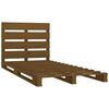 vidaXL Bed Frame without Mattress Brown 90x190 cm Single Solid Wood Pine Single