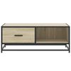 vidaXL Coffee Table Sonoma Oak 90x57x35 cm Engineered Wood and Metal
