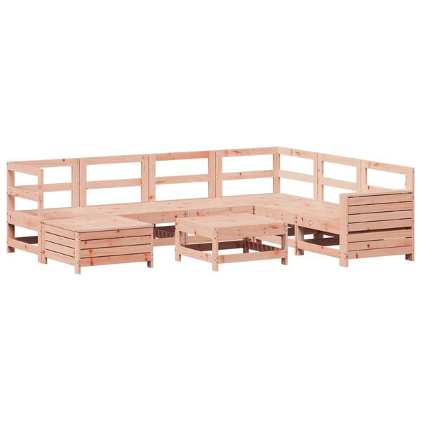vidaXL 8 Piece Garden Sofa Set Solid Wood Douglas Fir