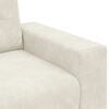 vidaXL Sofa Cream 221 x 80 x 80 cm Poly velvet