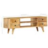 vidaXL TV Cabinet 110x35x40 cm Solid Mango Wood