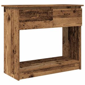 vidaXL Console Table with Drawers Old Wood 85.5x38.5x74.5 cm