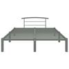 vidaXL Bed Frame without Mattress Grey Metal 120x200 cm