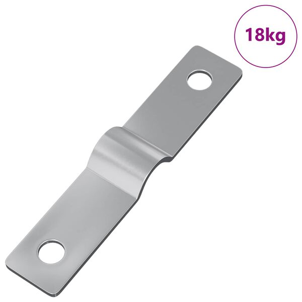 vidaXL Strike Plate 9000 pcs Silver Iron