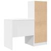 vidaXL Desk with Drawer 2 pcs White