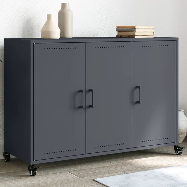 vidaXL Sideboard Anthracite 100.5x39x72 cm Steel