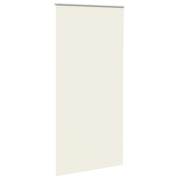 vidaXL Roller Blind Blackout Off White 95x230 cm Fabric Width 90.7 cm Polyester