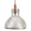 vidaXL Industrial Hanging Lamp 25 W Silver Round 40 cm E27