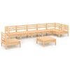 vidaXL 8 Piece Garden Lounge Set Solid Pinewood