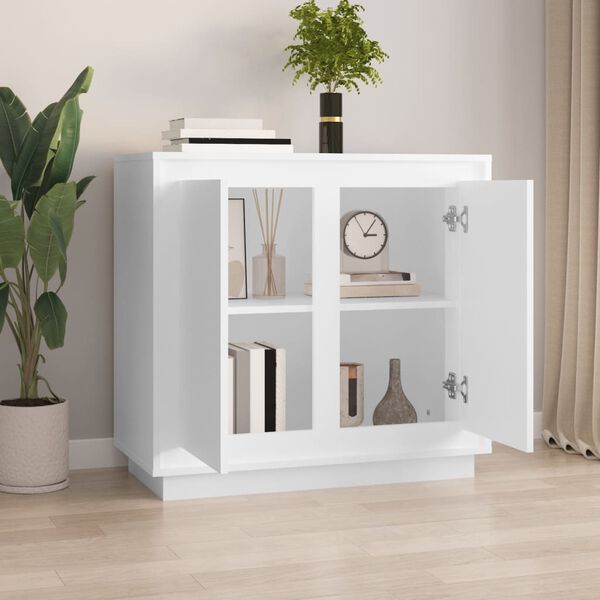 vidaXL Sideboard White 80x34x75 cm Engineered Wood