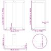 vidaXL Dining Table Legs T-Shaped&nbsp;2 pcs White 60x35x(72-73) cm Steel