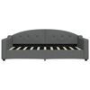 vidaXL Daybed with Trundle&Drawers without Mattress Dark Grey 90x190 cm Single