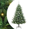 vidaXL Artificial Pre-lit Christmas Tree with Ball Set Green 150 cm