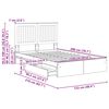vidaXL Storage Bed with Headboard White 120 x 200 cm Engineered Wood