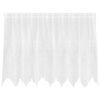 vidaXL Lace Curtain with Curtains Floral White 80 x 200 cm Polyester