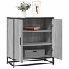 vidaXL Sideboard Grey Sonoma 68x35x76 cm Engineered Wood and Metal