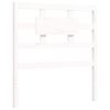 vidaXL Bed Frame without Mattress White Single Solid Wood