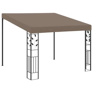 vidaXL Wall-mounted Gazebo 3x3x2,5 m Taupe