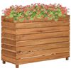 vidaXL Raised Bed 100x40x72 cm Recycled Teak Wood and Steel