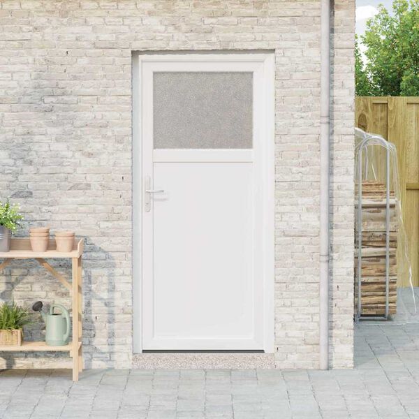 vidaXL Side Entrance Door 88 x 198 cm PVC