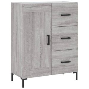 vidaXL Sideboard Grey Sonoma 69.5x34x90 cm Engineered Wood