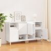 vidaXL Sideboards 2 pcs High Gloss White 60x35x70 cm Engineered Wood