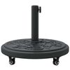 vidaXL Parasol Base Black Ø38-48 mm PE and concrete and iron