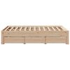 vidaXL Bed Frame without Mattress with Drawers 135x190 cm Double Solid Wood Pine