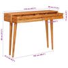 vidaXL Console Table Brown 110 x 30 x 80 cm Solid Acacia Wood