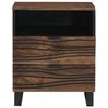 vidaXL Bedside Cabinet Walnut 50 x 33 x 62 cm Solid Acacia wood