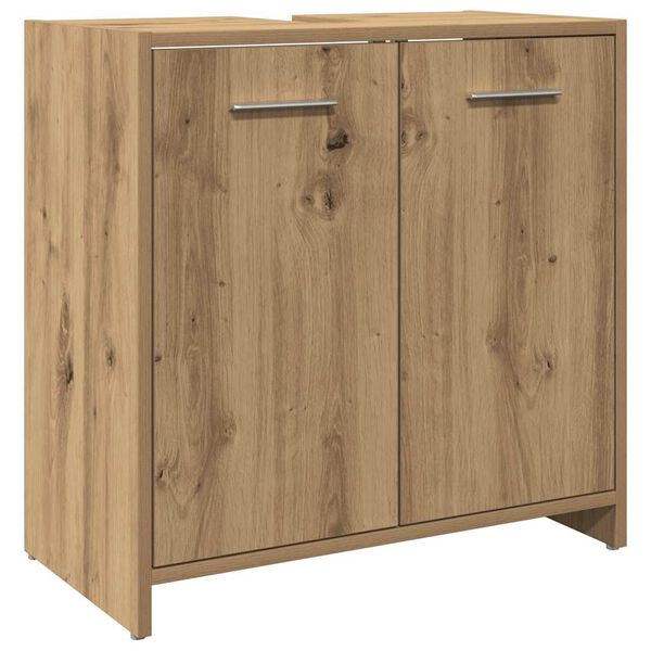 vidaXL Bathroom Sink Cabinet Artisan Oak 60x33x60 cm Engineered Wood
