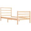 vidaXL Bed Frame without Mattress Solid Wood Pine 90x190 cm Single Single