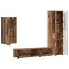 vidaXL TV Cabinet Set with Drawer FLORIN Old Wood Engineered Wood