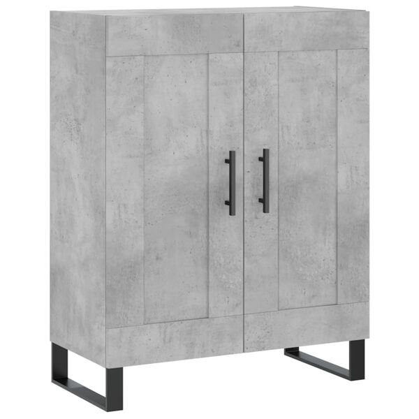 vidaXL Sideboard Concrete Grey 69.5x34x90 cm Engineered Wood