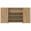 vidaXL Reception Desk Artisan Oak 200x50x103.5 cm Engineered Wood