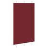 vidaXL Pleated Blind Bordeaux Red 115x200 cm Fabric Width 114.4 cm Polyester